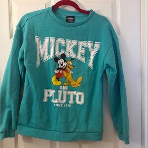 Disney Teal Mickey and Pluto Kids Sweatsuit